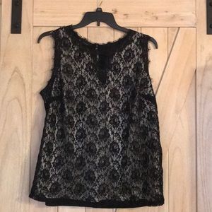 Black lace top